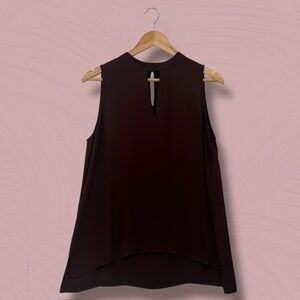 LOFT Brown Sleeveless Tunic Tank Top M